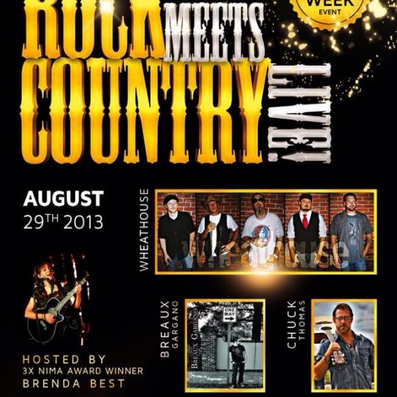 Brenda Best to HOST “Rock Meets Country” 08-29-2013